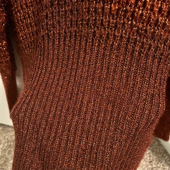 Express Copper Flecks Bell Sleeve Sweater - Picture 4 of 8